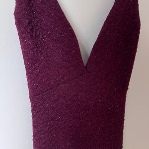 Windsor Maroon Prom Dress Size M